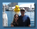 87 With the duck in Darling Harbour